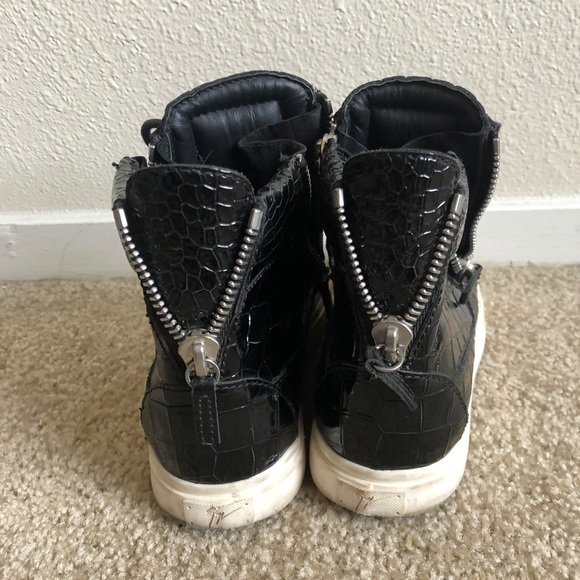 Giuseppe Zanotti GZ black leather sneakers size 36 - Picture 3 of 5